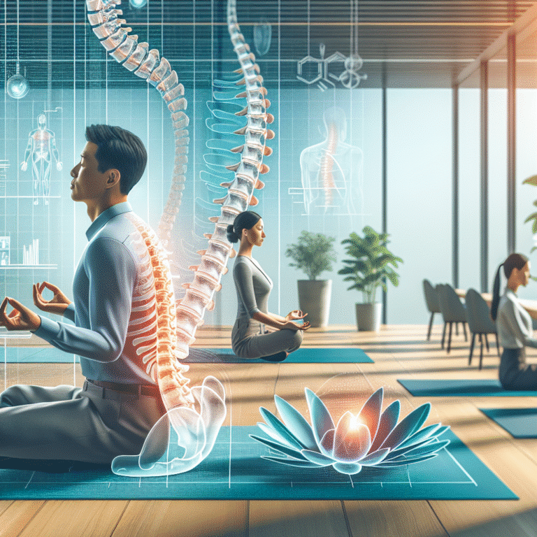 posturas de yoga para reduzir dores nas costas no trabalho