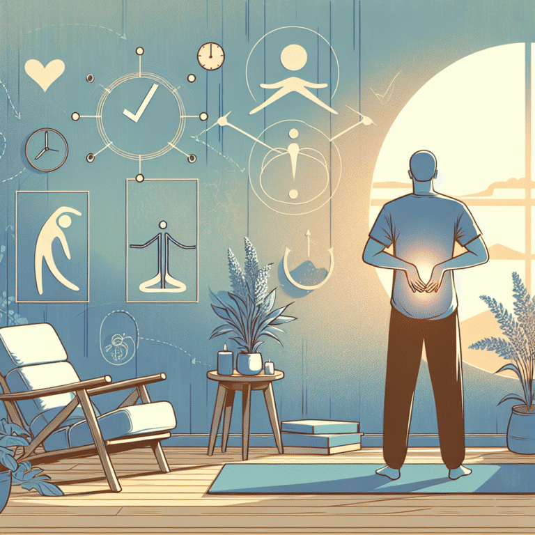 rotina para aliviar tensão nas costas