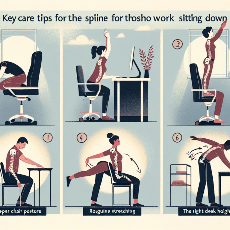 cuidados essenciais com a coluna para quem trabalha sentado