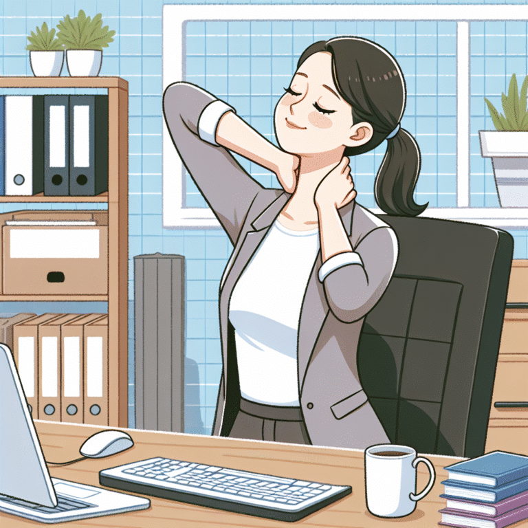 Alongamentos de pescoço para escritório: alivie o desconforto diário