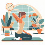 alongamento de coluna sentado em cinco minutos