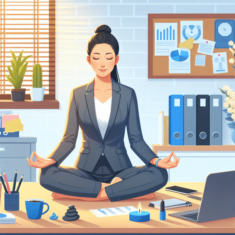 Rotinas de yoga para alívio do estresse no escritório