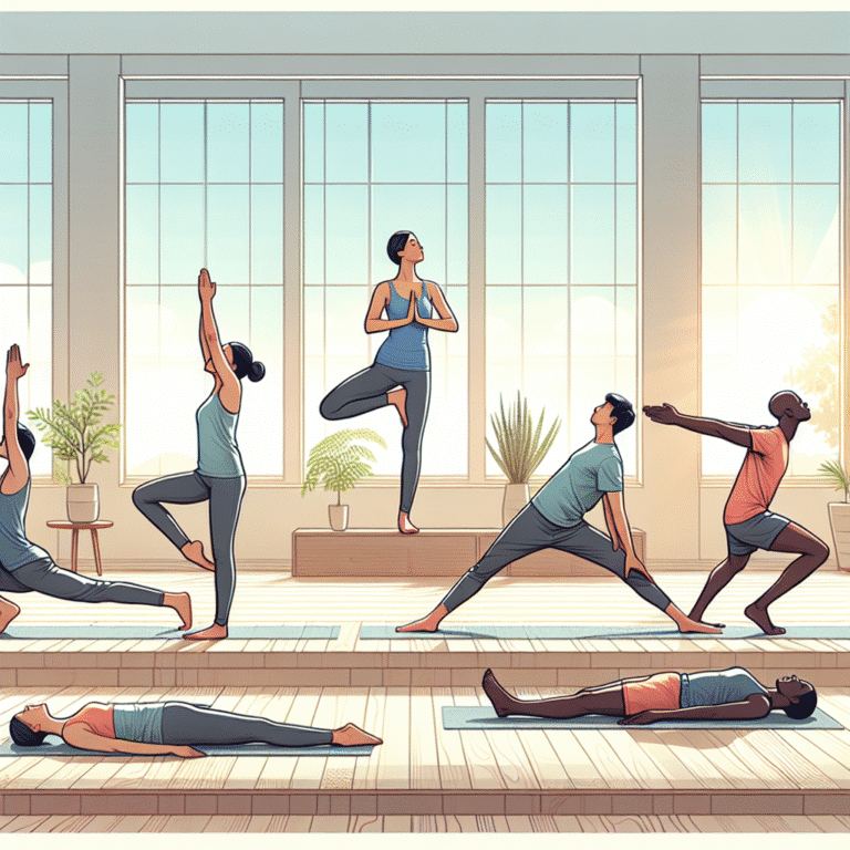 sequência rápida de posturas de yoga