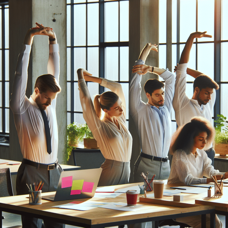 Como implementar uma rotina rápida de alongamento diário no trabalho