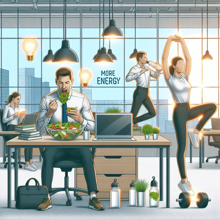 hábitos saudáveis no ambiente de trabalho para mais energia