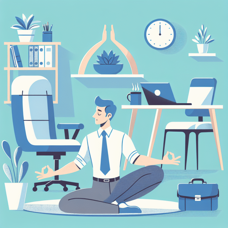 posturas de yoga para iniciantes no escritório