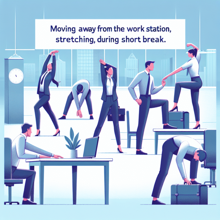 Alongamentos curtos no ambiente de trabalho: revitalizando sua energia