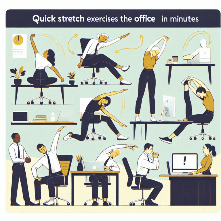 Alongamentos rápidos para escritório: como aliviar a tensão em minutos