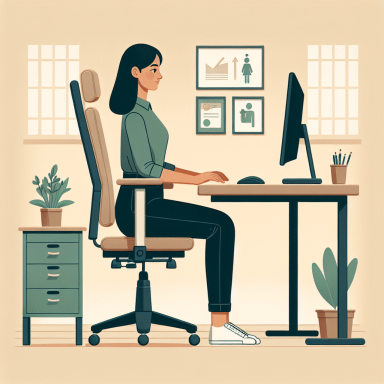 como melhorar postura no trabalho e evitar lesões