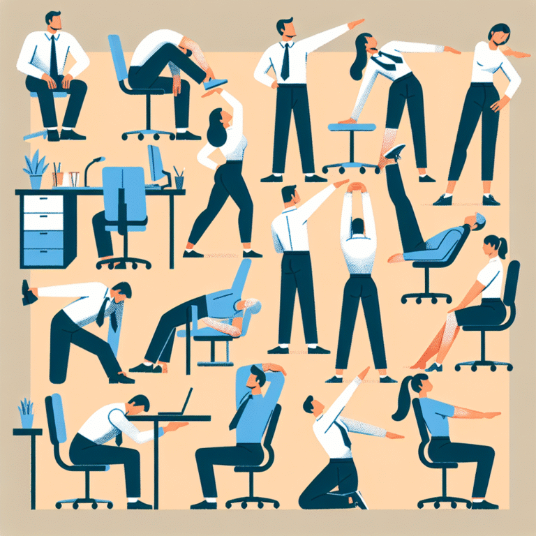 alongamentos rápidos para escritório