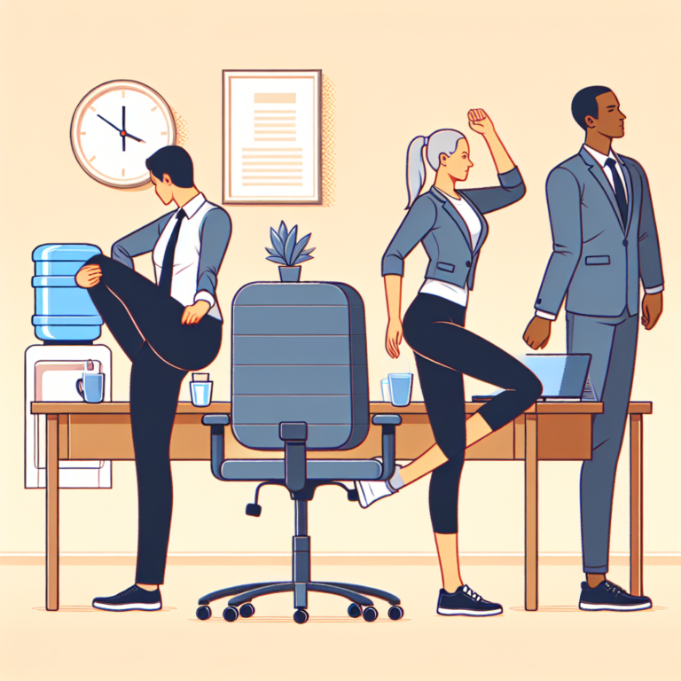 exercícios simples para uma rotina curta no escritório