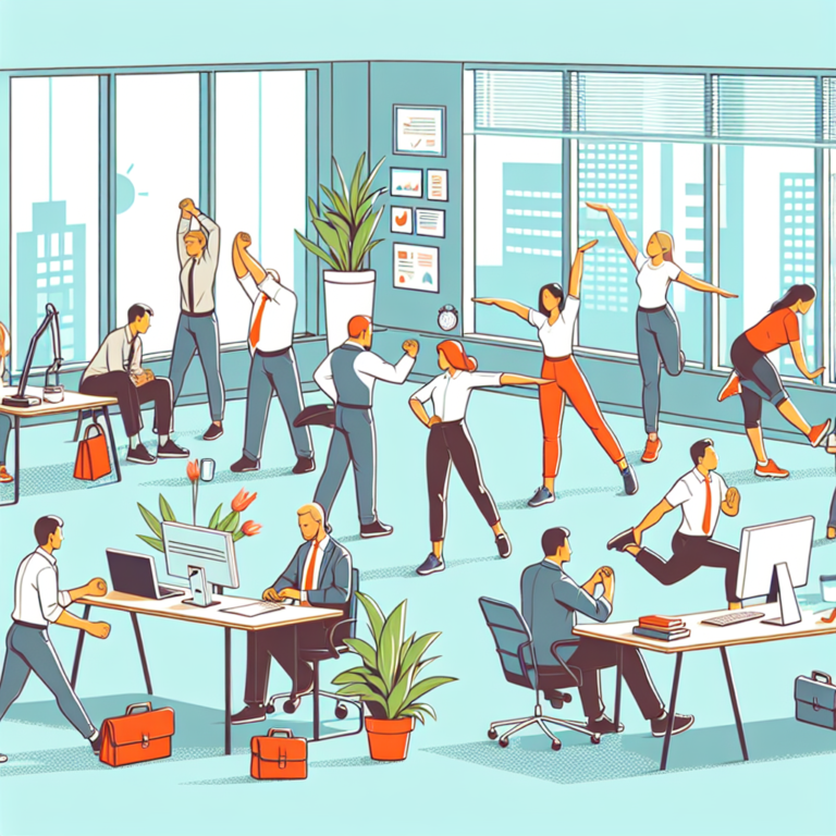 exercícios simples para uma rotina curta no escritório