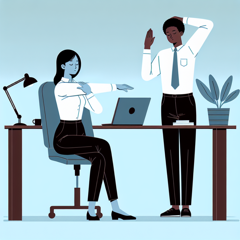 exercícios para relaxar braços no trabalho