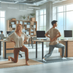 alívio para as costas: rotina de yoga no escritório