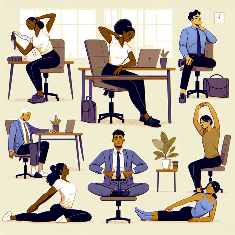 exercícios para aliviar rigidez no trabalho